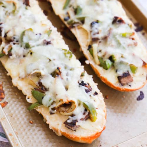 Philly Cheese Steak French Bread Pizza