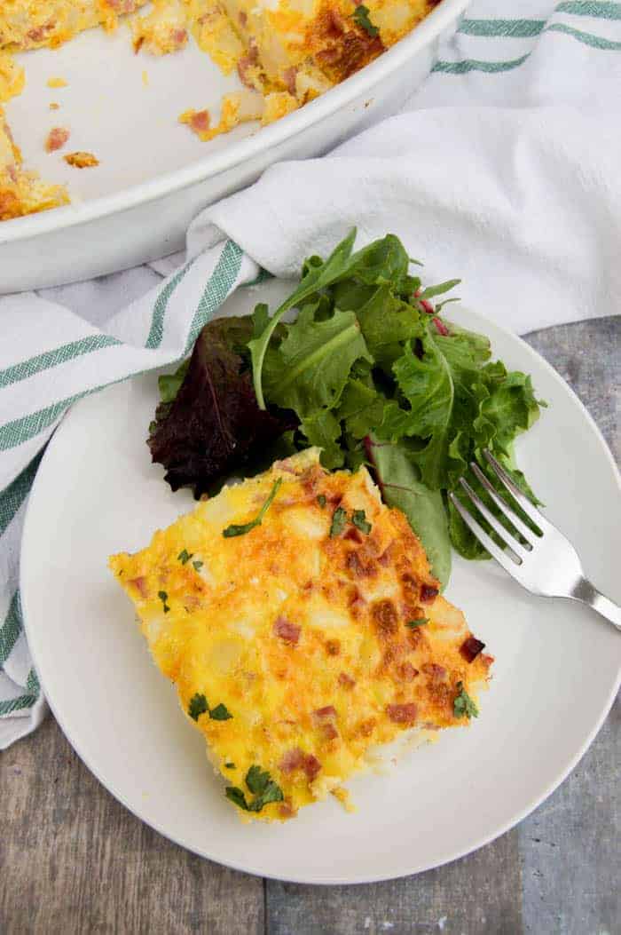 Ham and Potato Breakfast Casserole • The Diary of a Real Housewife