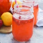This simple Strawberry Lemonade is the perfect summer drink and is made with two simple ingredients. It's perfect for summer days and what we will be making all season long.