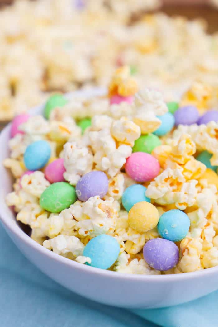 White Chocolate Easter Popcorn