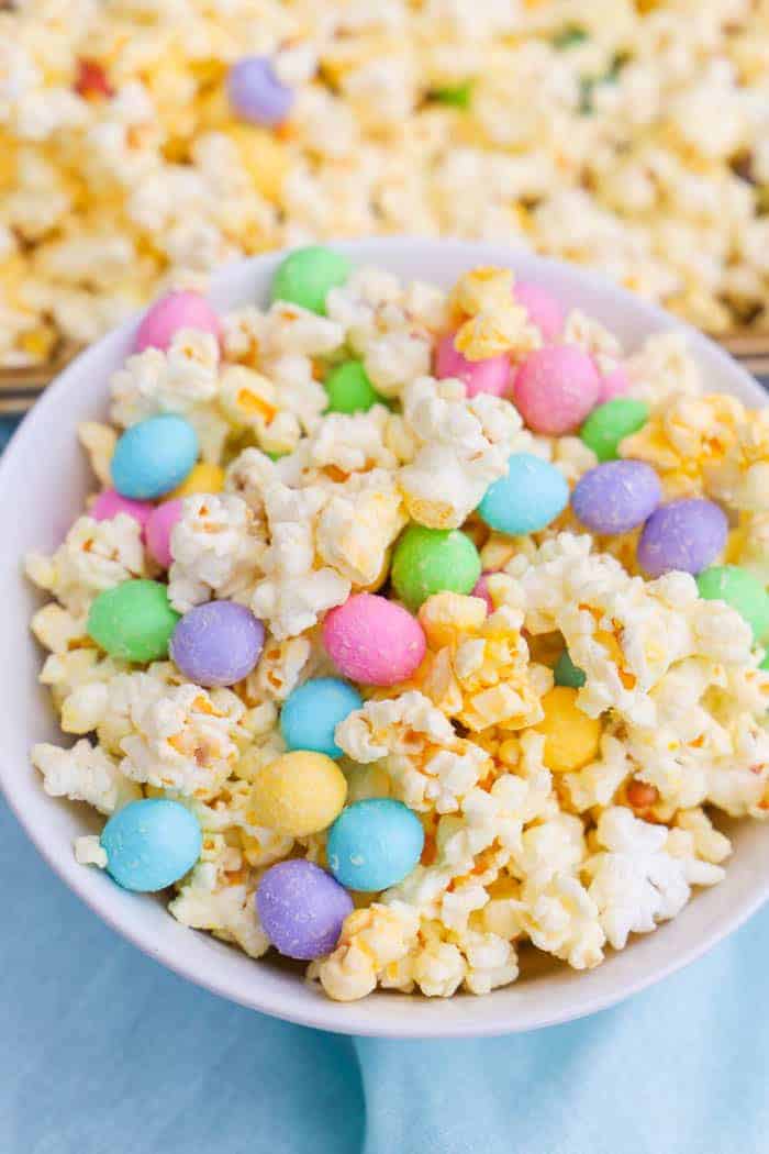 White Chocolate Easter Popcorn