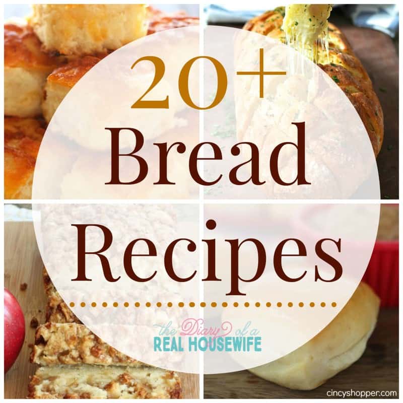 20 Bread Recipes collage