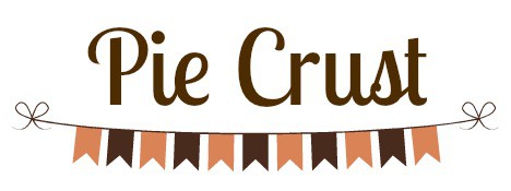 Pie Crust lettering with banner