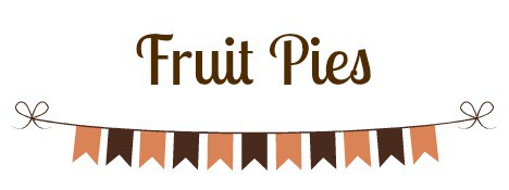 Fruit Pies lettering with banner