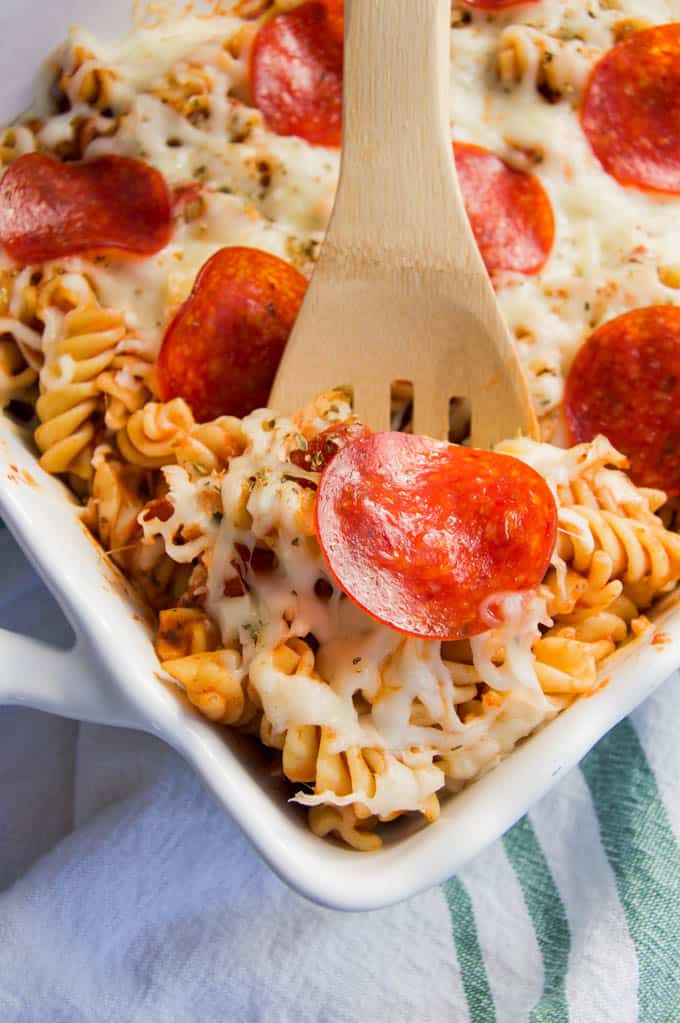 Pepperoni Pizza Casserole • The Diary of a Real Housewife