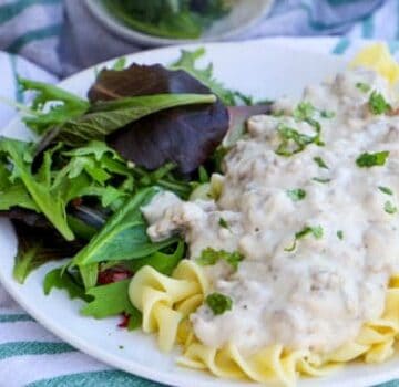 Ground Turkey Stroganoff