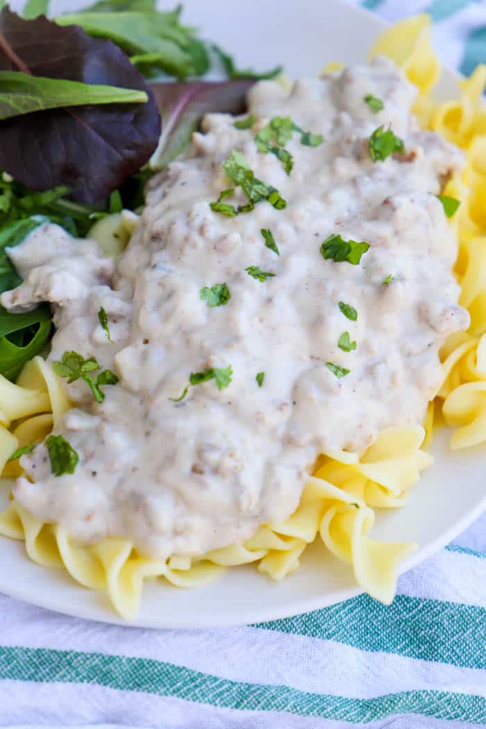 Ground Turkey Stroganoff