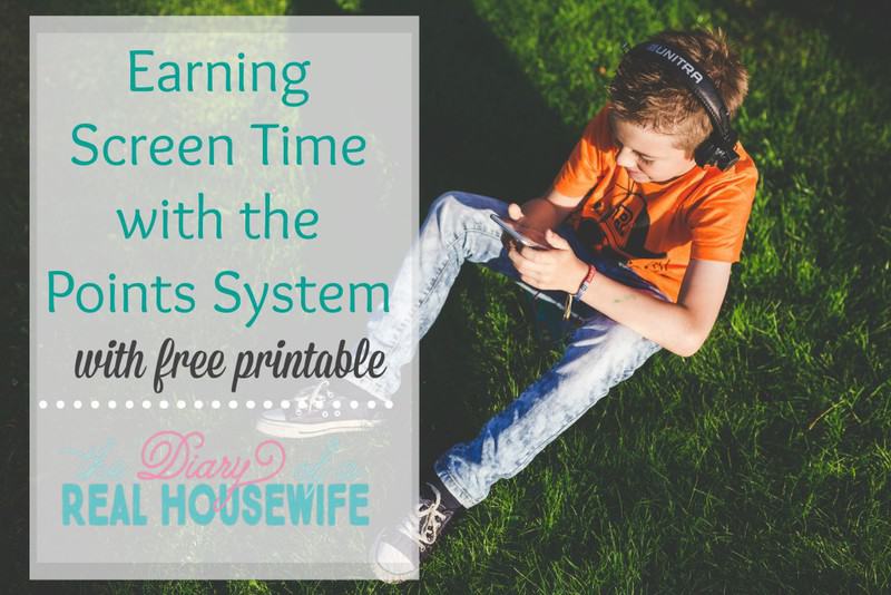 Earning Screen Time with the Point system