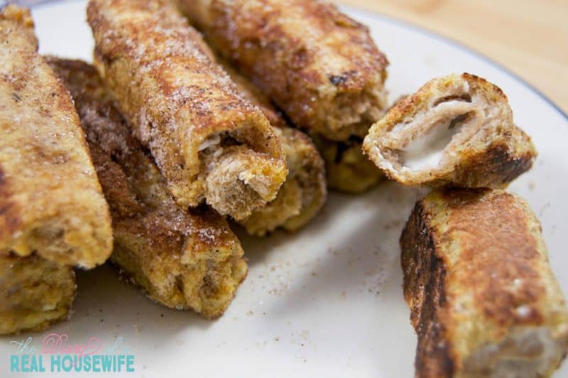 Breakfast idea. Cream Cheese French Toast Roll-Ups