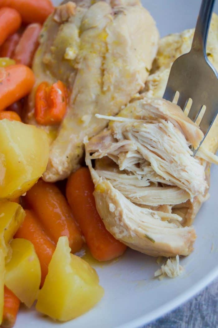 Slow Cooker Creamy Ranch Chicken and Vegetables