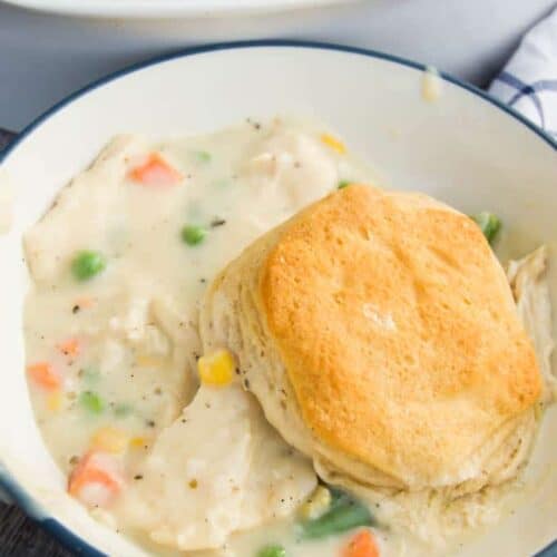 Biscuit Chicken Pot Pie Casserole