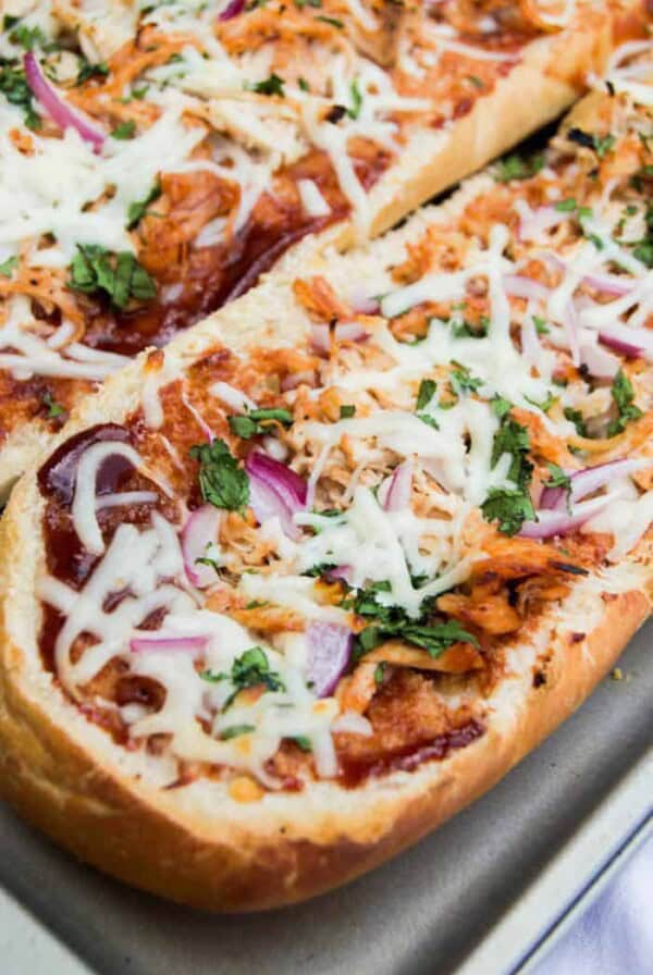 BBQ Chicken French Bread Pizza