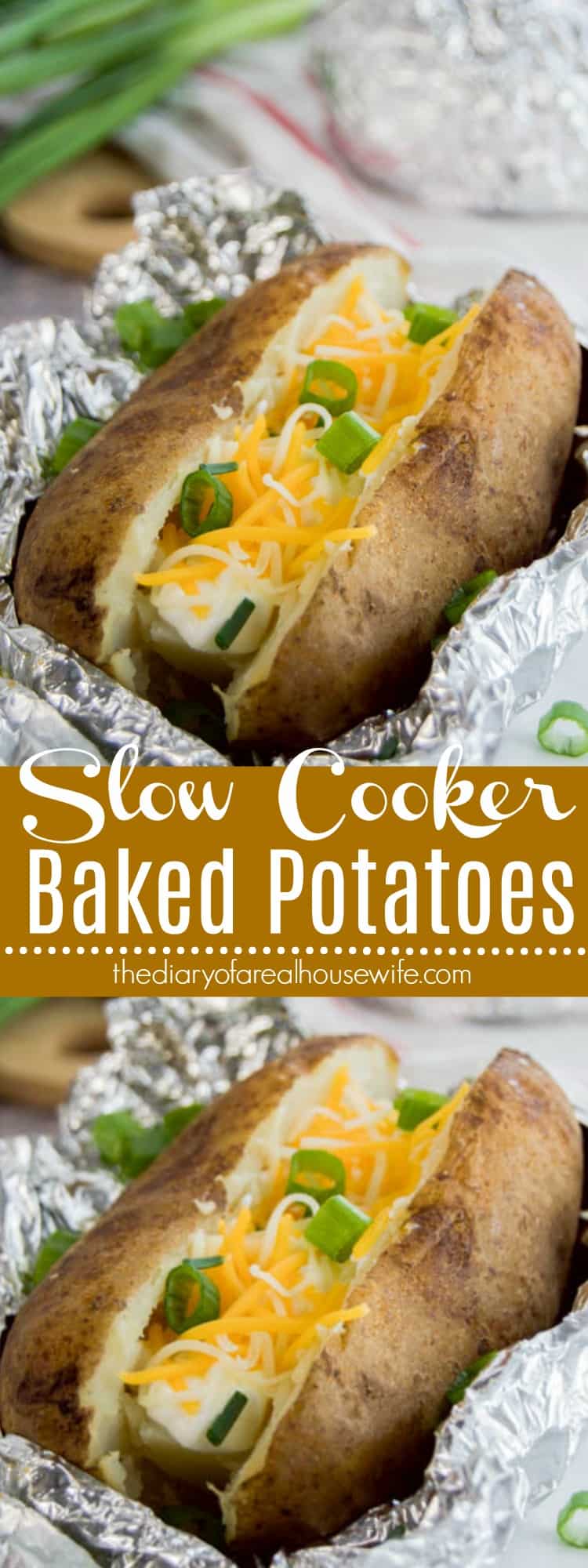 Slow Cooker Baked Potatoes The Diary of a Real Housewife
