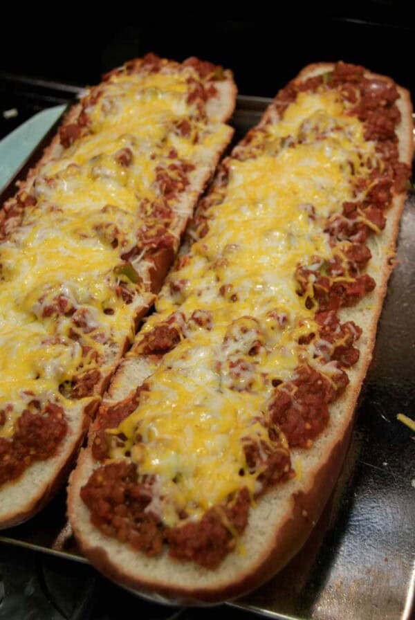 Sloppy Joe French Bread Pizza