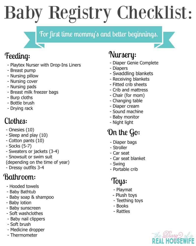 Baby Registry Checklist