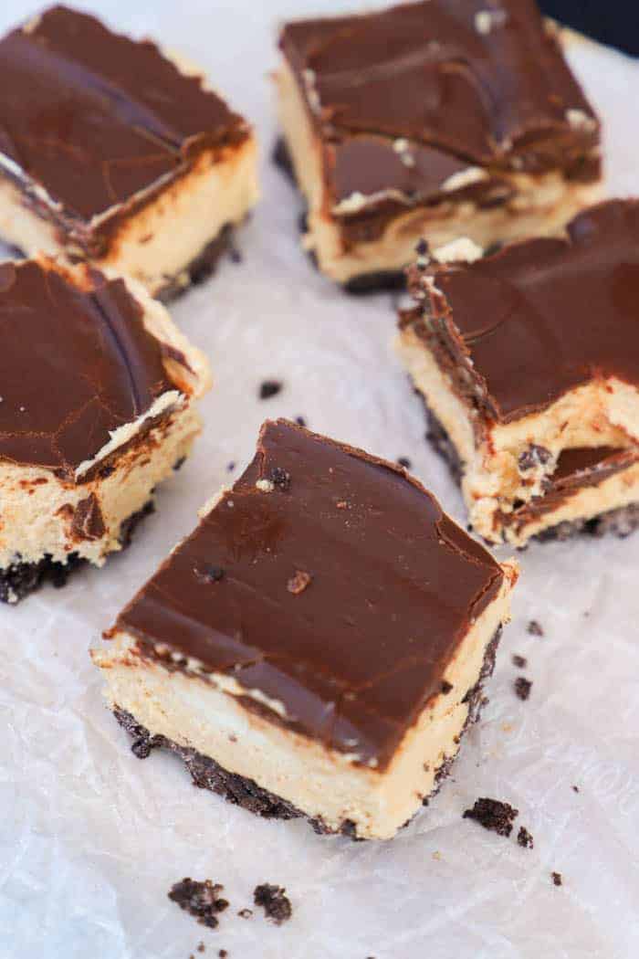 Chocolate Peanut Butter Cheesecake Bars