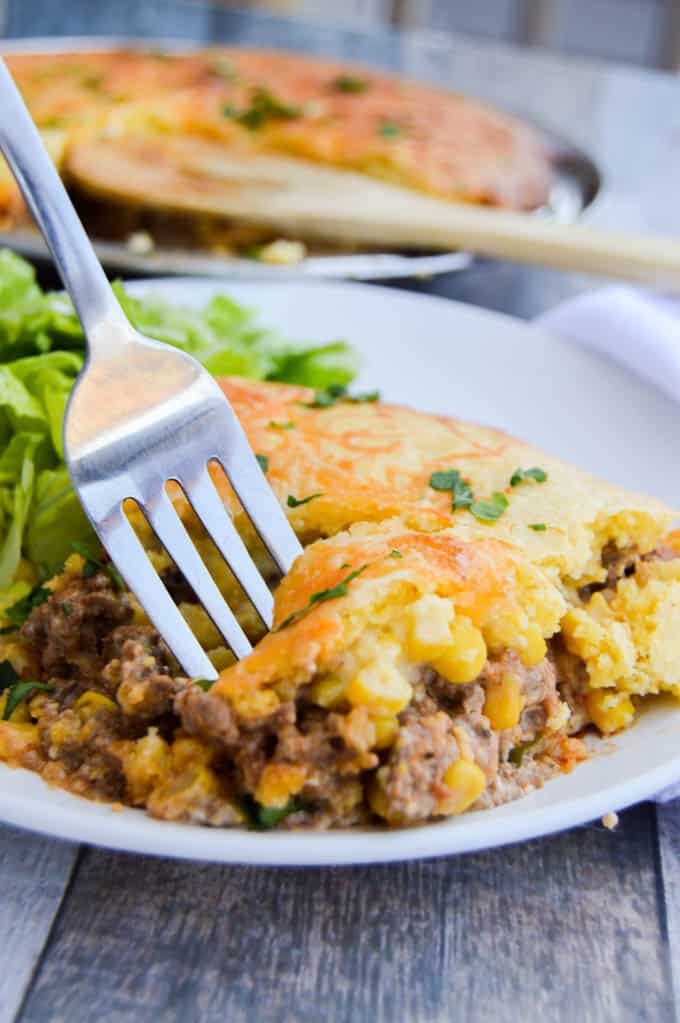 Easy Cornbread Taco Pie • The Diary of a Real Housewife