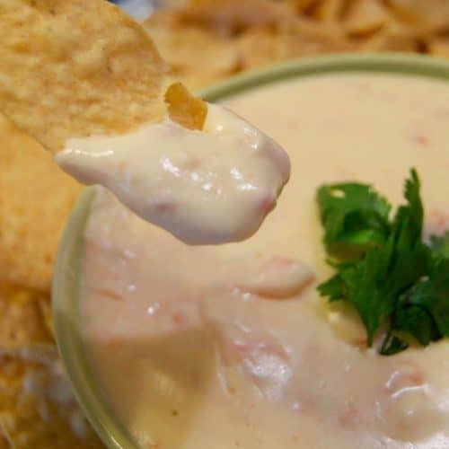 Slow Cooker Queso Blanco Dip with Chip