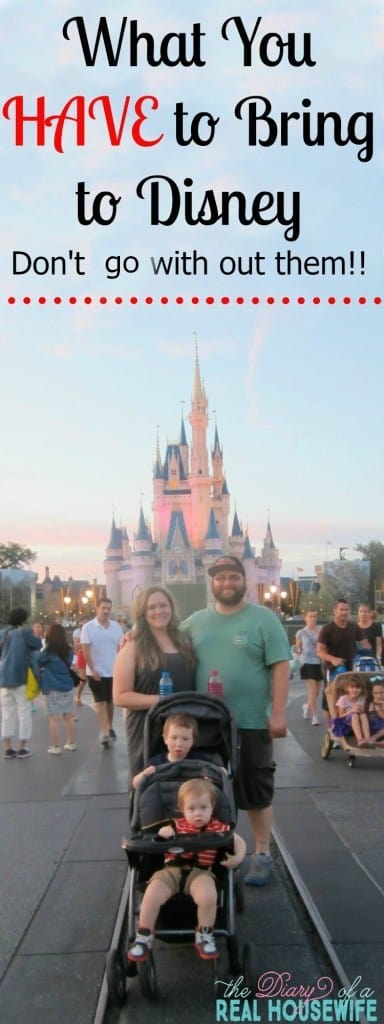 What you HAVE to bring to Disney when going with toddlers. You don't want to go to the park without these things!