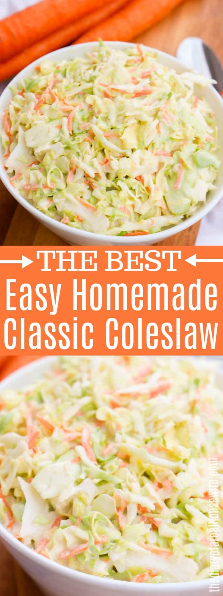 Easy Classic Coleslaw • The Diary of a Real Housewife
