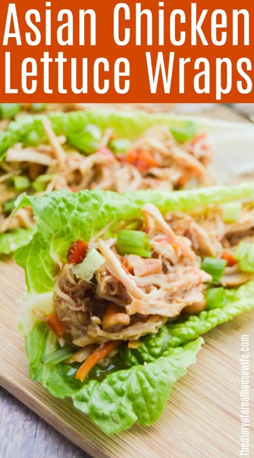 Slow Cooker Asian Chicken Lettuce Wraps