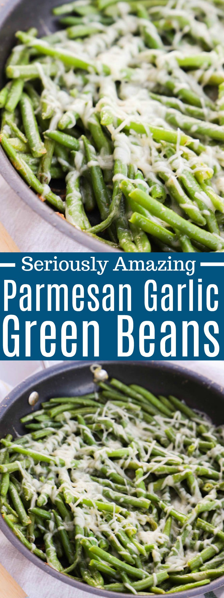 Parmesan Garlic Skillet Green Beans