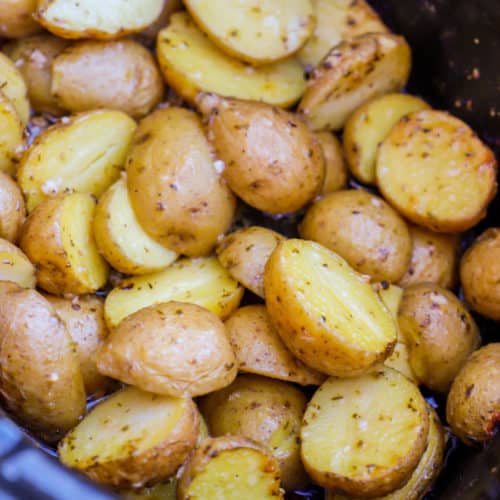 Slow Cooker Parmesan Garlic Potatoes