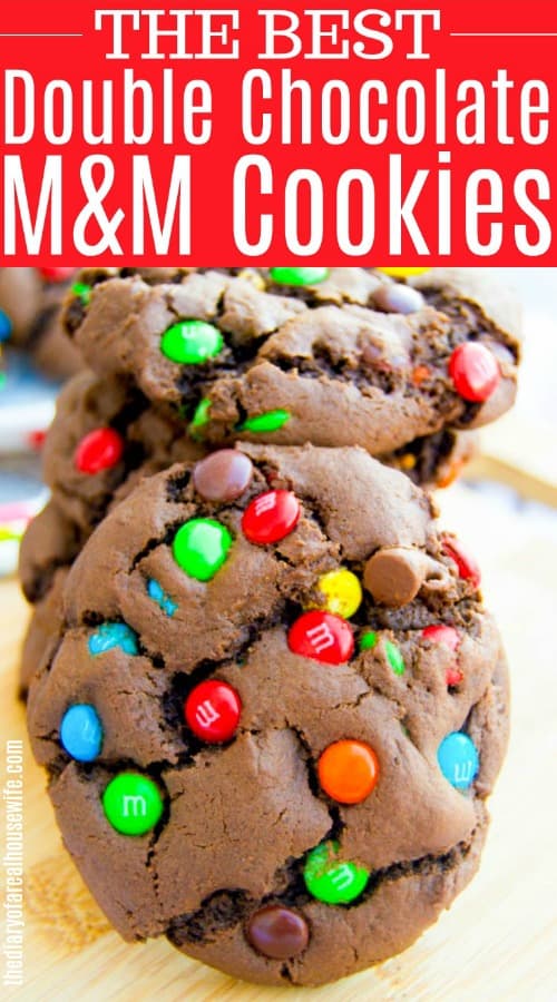 Double Chocolate M&M Cookies