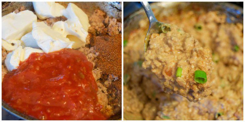 making-taco-stuffed-shells