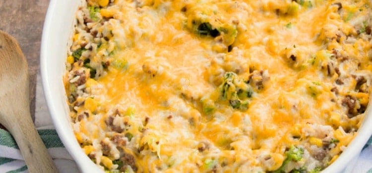 Beef and Rice Casserole • The Diary of a Real Housewife