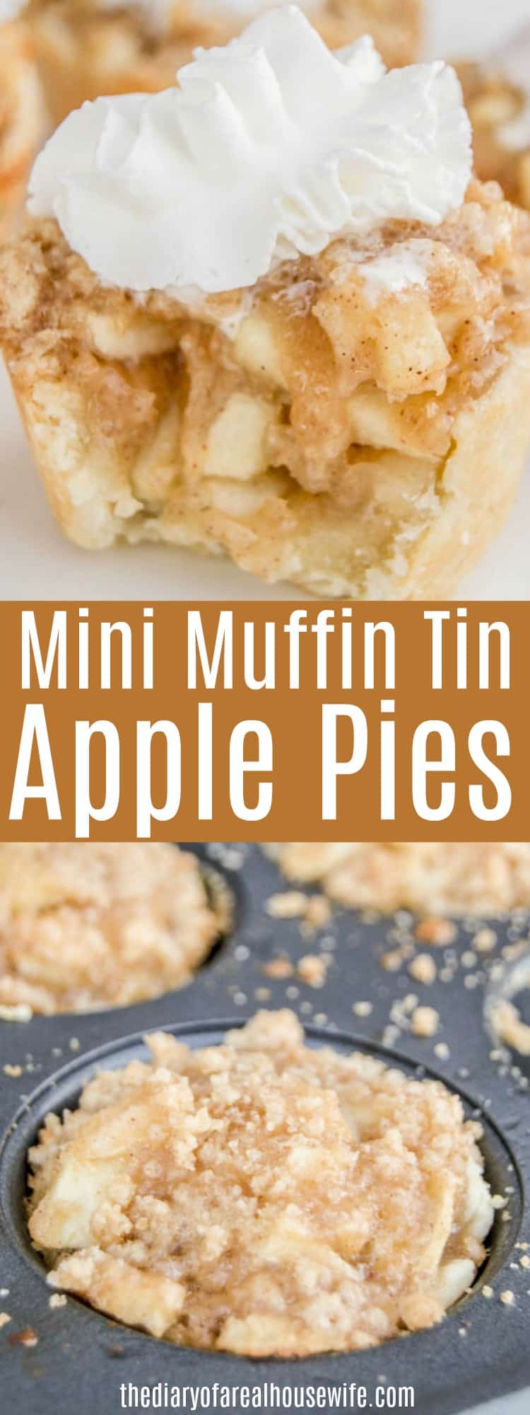 Mini Muffin Tin Apple Pies • The Diary of a Real Housewife