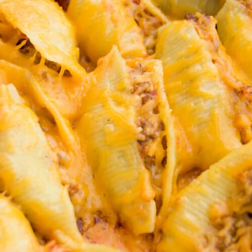 cheeseburger stuffed shells