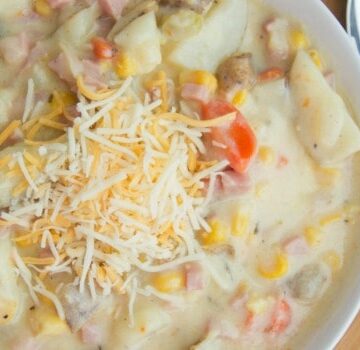 Cheesy Ham and Potato Soup