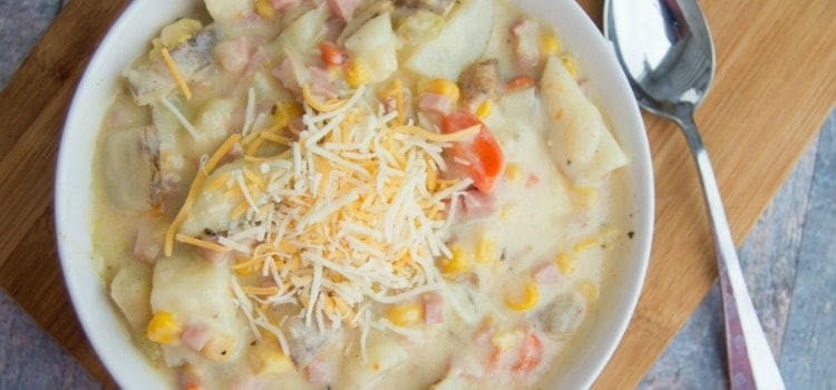 Ham Steak Recipes Stove Top Cheesy Ham and Potato Soup • The Diary of a Real Housewife