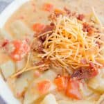 Slow Cooker Cheeseburger Soup