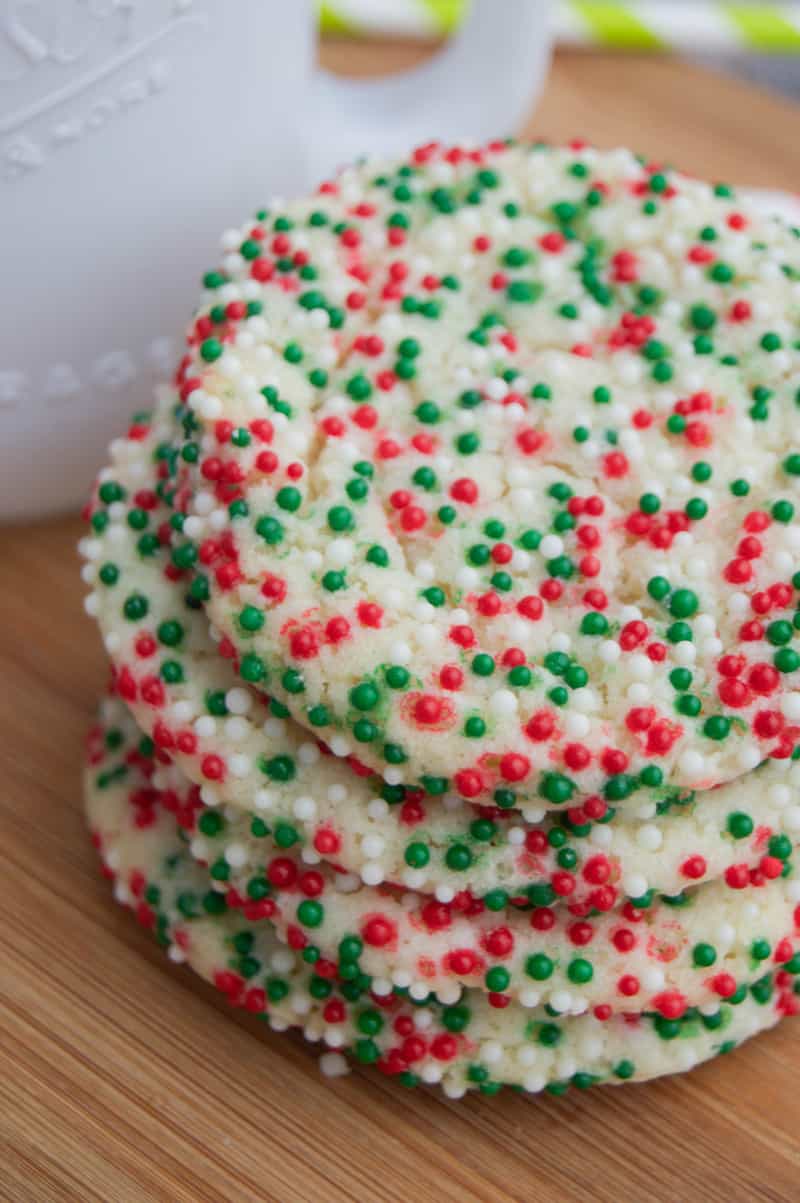 Christmas Sprinkle Cookies • The Diary of a Real Housewife