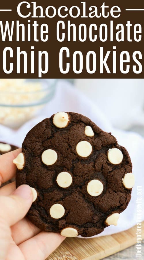 Chocolate White Chocolate Chip Cookies