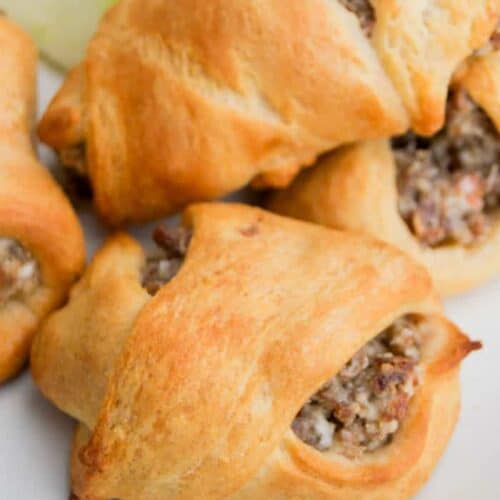 Cream Cheese Sausage Crescent Roll Ups