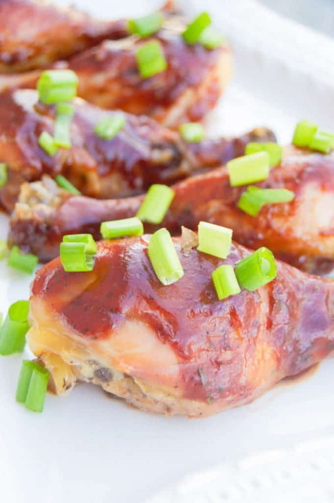 Slow Cooker BBQ Ranch Chicken Legs • The Diary of a Real Housewife