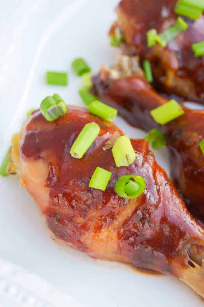 Slow Cooker BBQ Ranch Chicken Legs