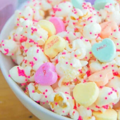 White Chocolate Valentine's Day Popcorn