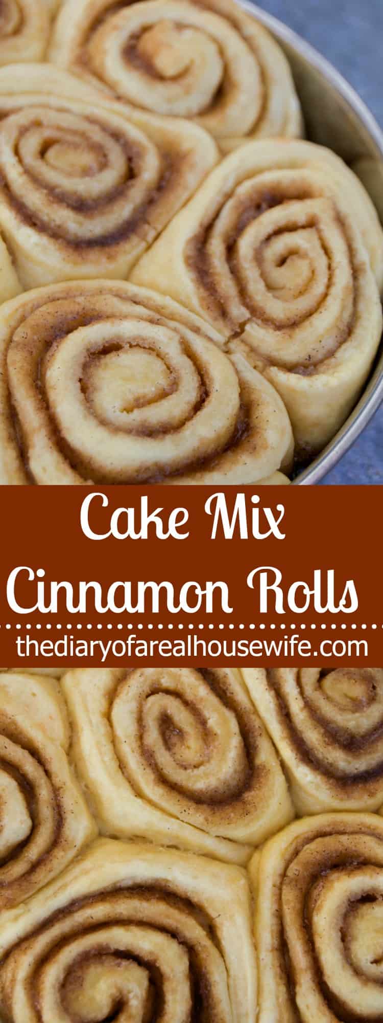 Cake Mix Cinnamon Rolls