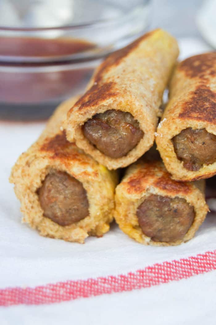 Sausage French Toast Roll Ups