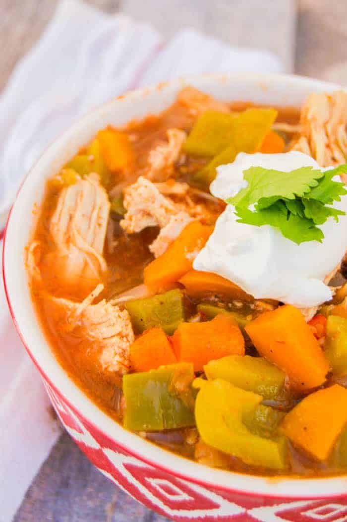 Slow Cooker Chicken Fajita Soup