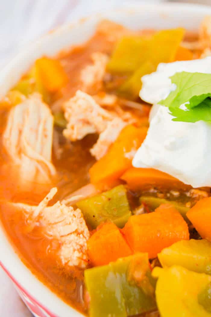 Slow Cooker Chicken Fajita Soup