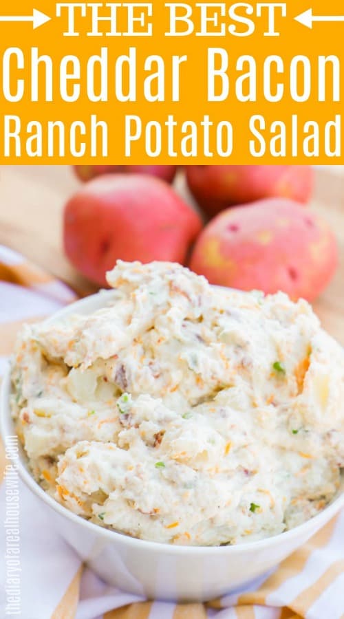 Cheddar Bacon Ranch Potato Salad