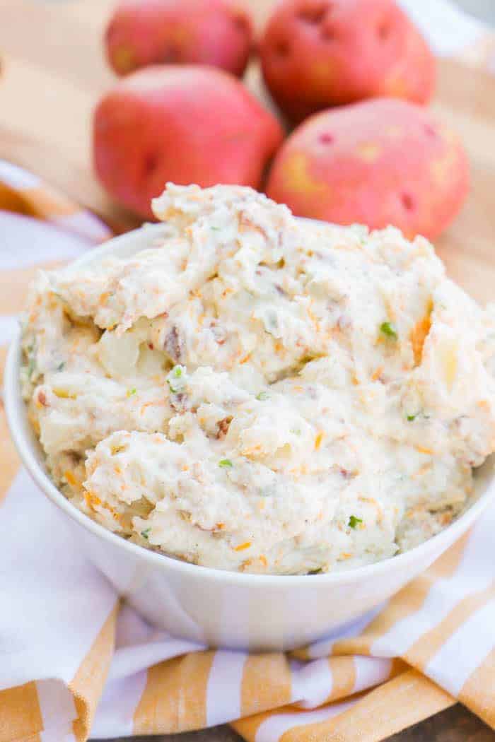 Cheddar Bacon Ranch Potato Salad