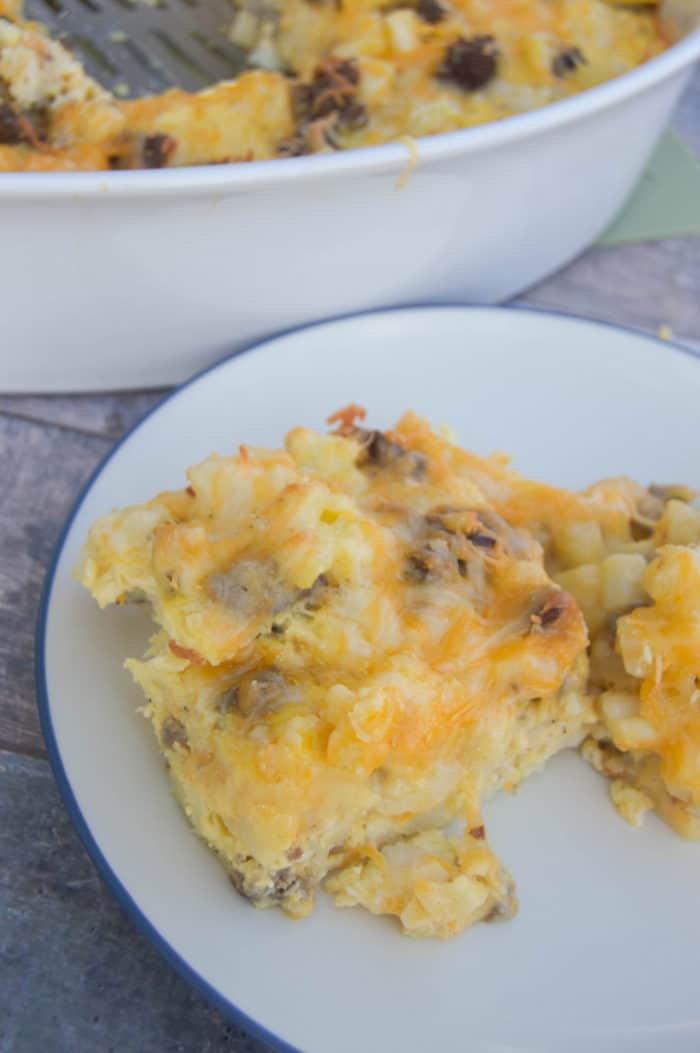 Cheesy Potato Breakfast Casserole • The Diary of a Real Housewife