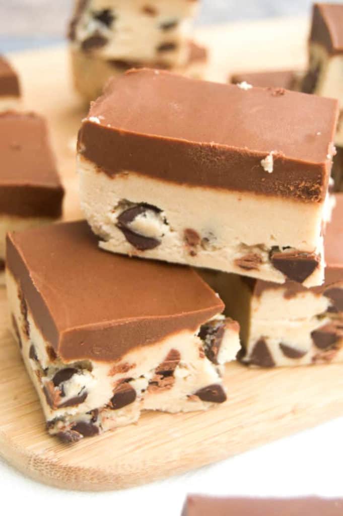Chocolate Chip Cookie Dough Fudge • The Diary of a Real Housewife