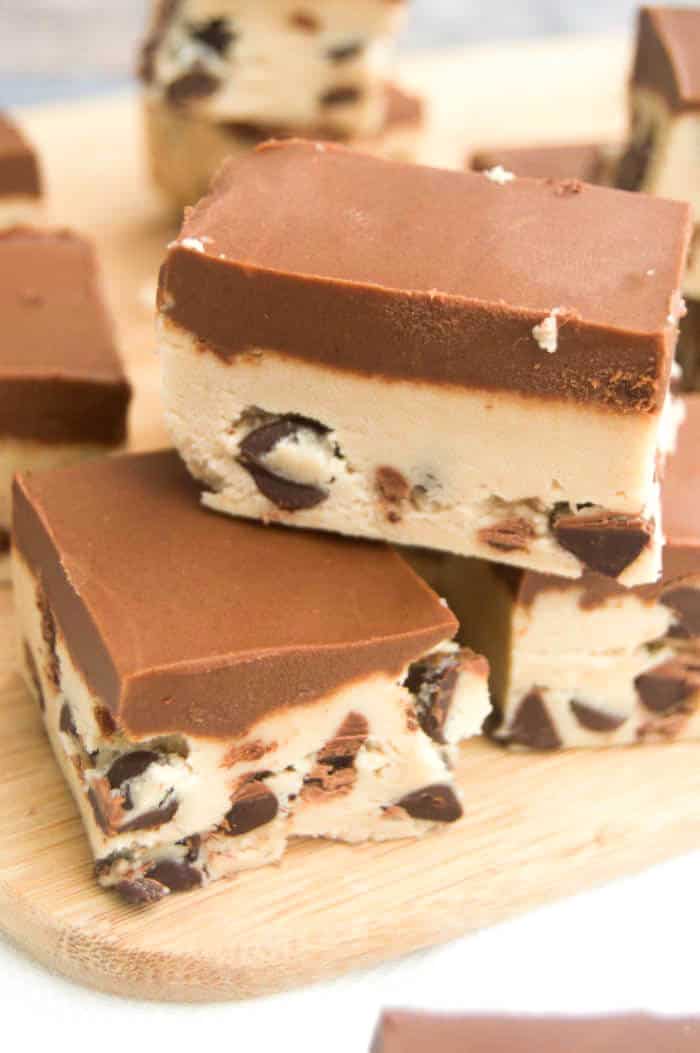 Chocolate Chip Cookie Dough Fudge